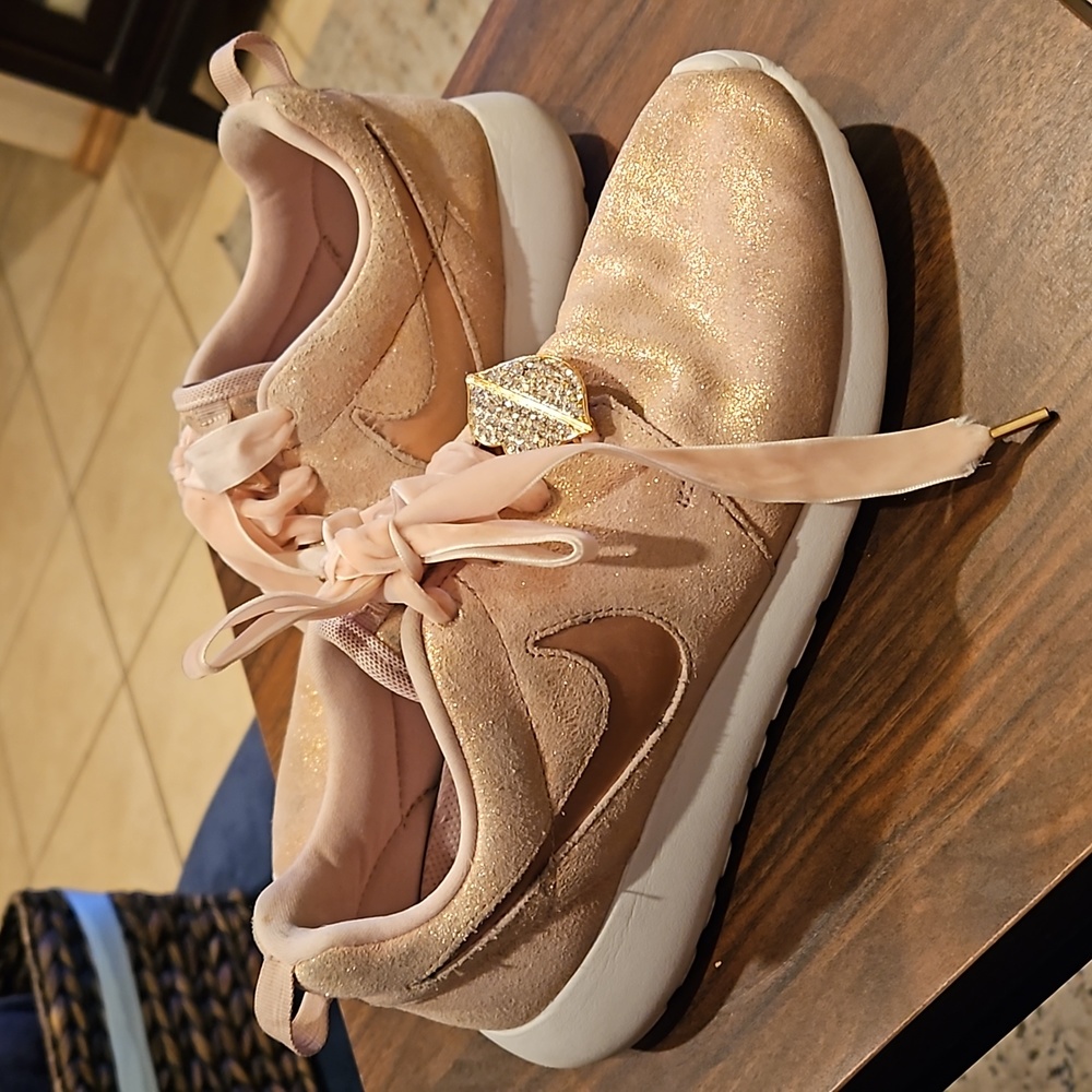 Nike Barbie Rose Gold Tenis Shoes